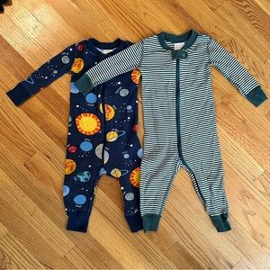 Hanna Andersson Baby Print 2-way Zip Sleepers